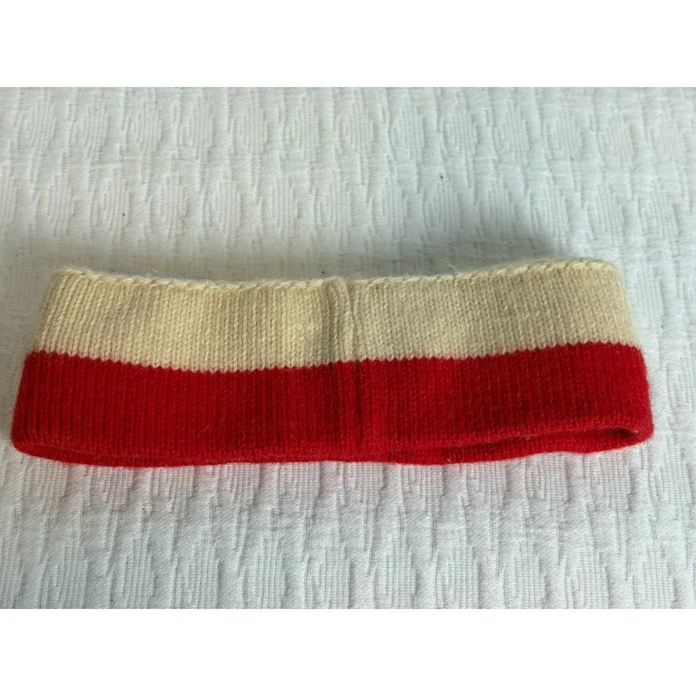 Vintage Vermont originals winter park headband, White And Red